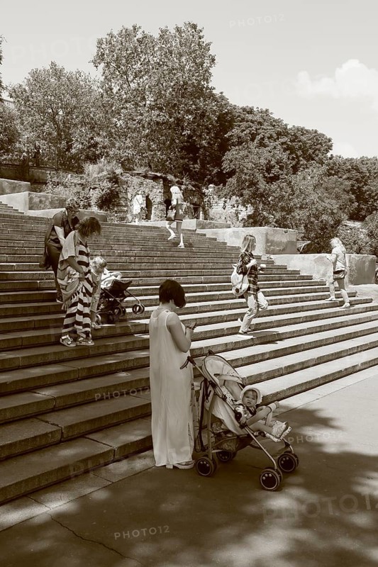 Mothers with prams on Potemkin's stairs