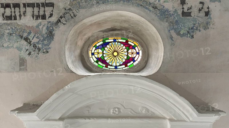 Colored glass window