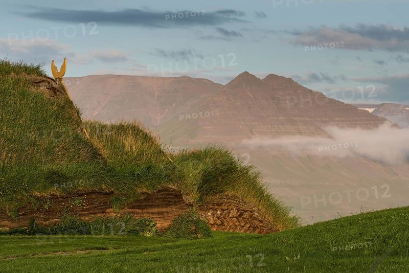 Grass sod houses