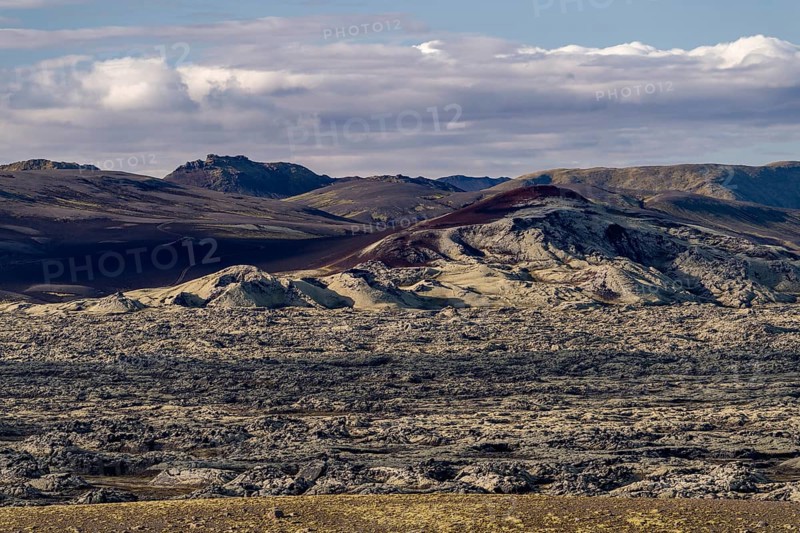 Moss-covered Laki crater or Lakagigar