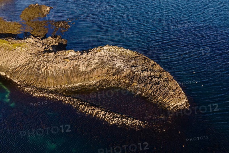 Coastal landscape with basalt formations