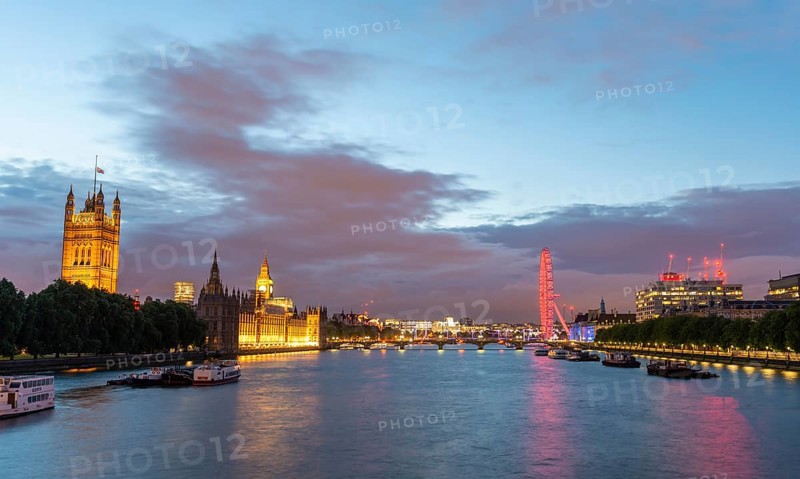 River Thames and Palace of Westminster