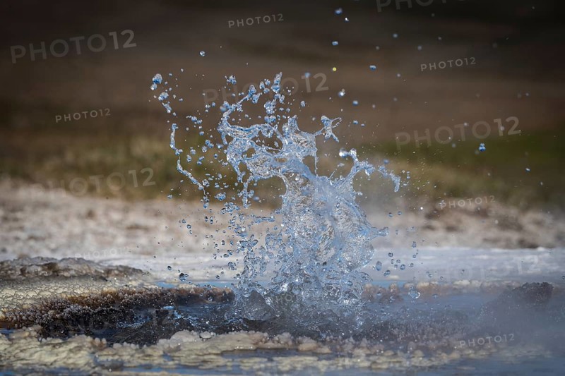 Spouting water