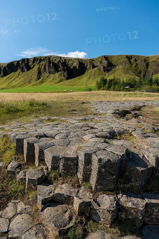 Glacier-carved basalt columns