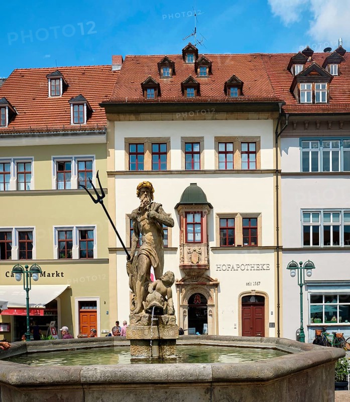 Neptune Fountain and Court Pharmacy