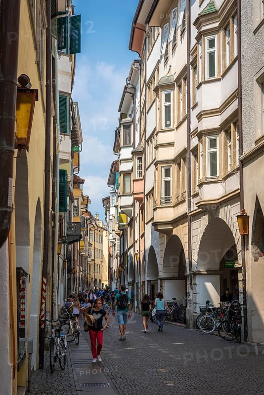 Arbours in the Laubengasse in Bolzano