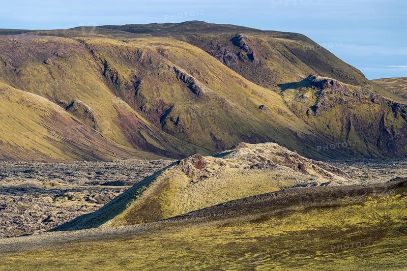 Moss-covered Laki crater or Lakagigar