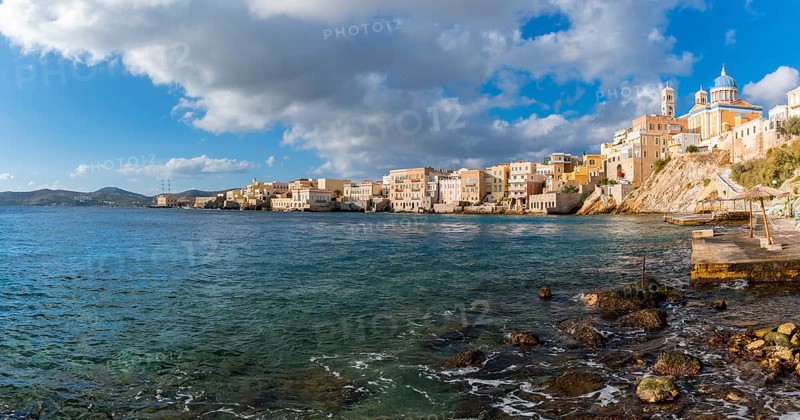 Coast and city view