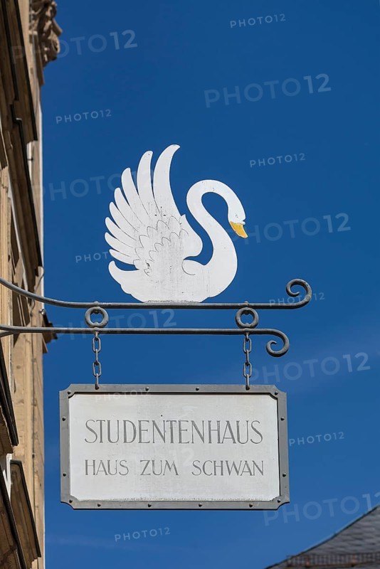 Nose sign from the student house Haus zum Schwan