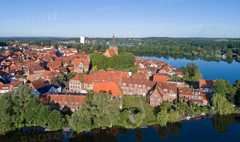 Aerial view of the old town