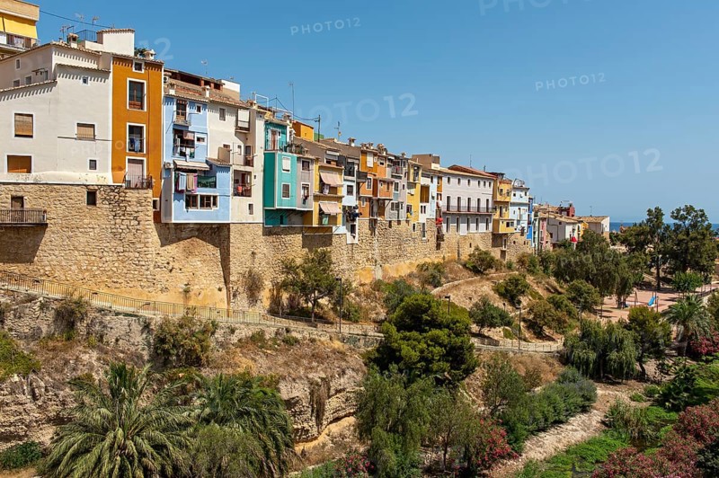 Colorful hanging houses