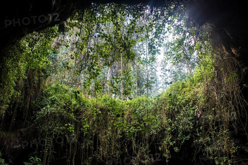 Cave system in the Virunga National Park