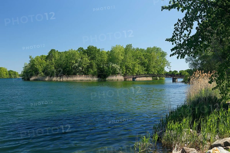 Small bridge to an island in the Saint Lawrence River