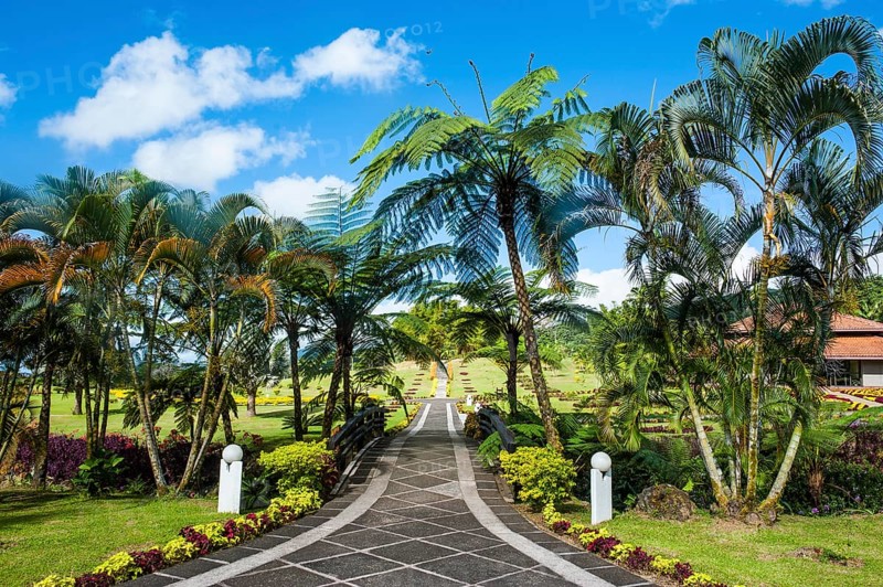 Park of the Baha'i House of Worship Samoa
