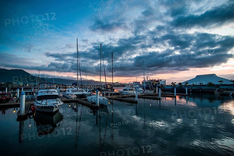 Sailing harbour of Apia at sunset Upolo