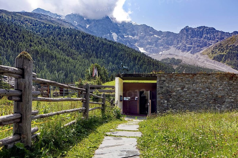 Entrance to the underground Messner Mountain Museum