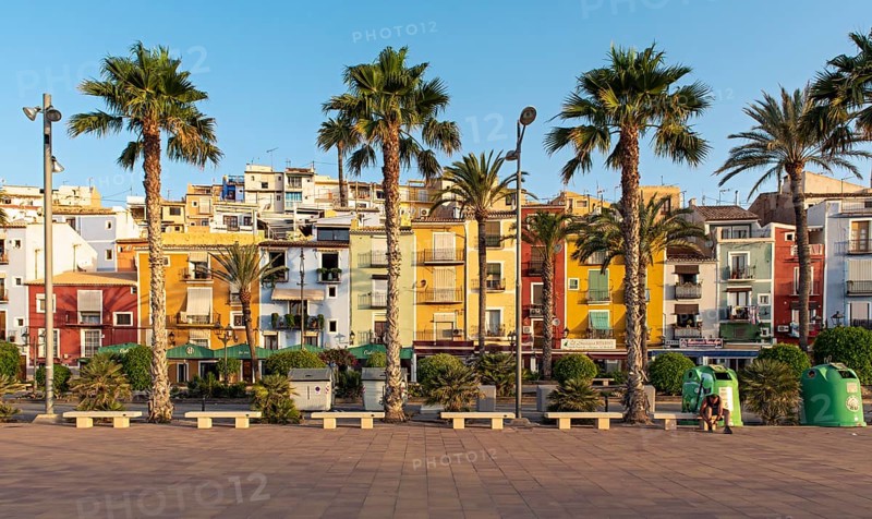 Colorful beachfront houses