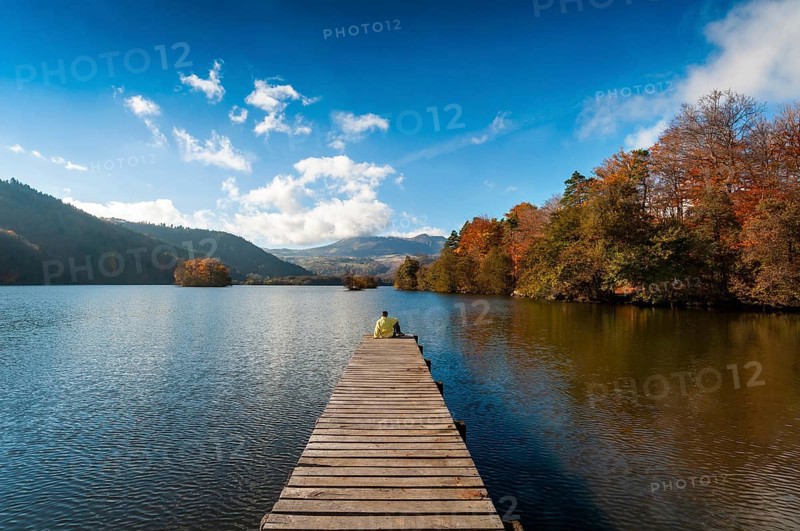 Lake Chambon in autumn