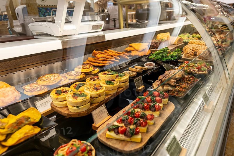 Food in a display