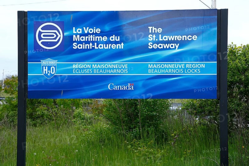 Sign of Saint Lawrence Seaway locks