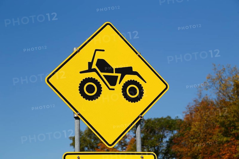 Sign for ATV crossings