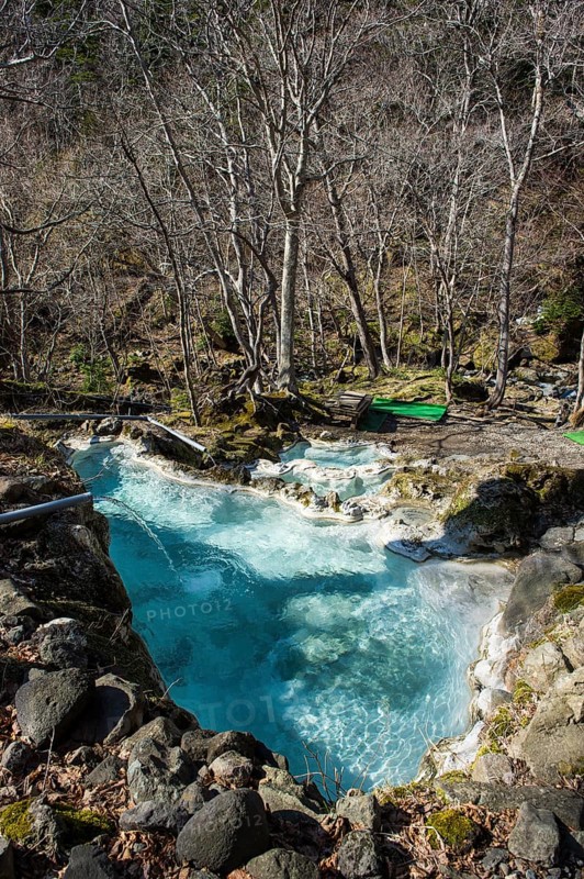 Beautiful hot water pools