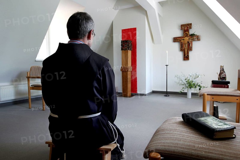 Monk in prayer