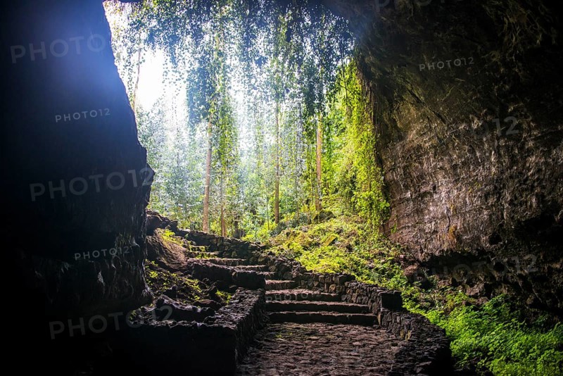 Cave system in the Virunga National Park