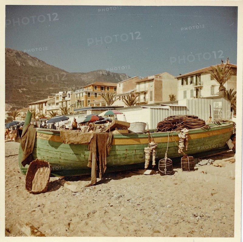 Fishing boat on the beach of Finale Ligure