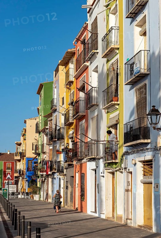 Colorful beachfront houses