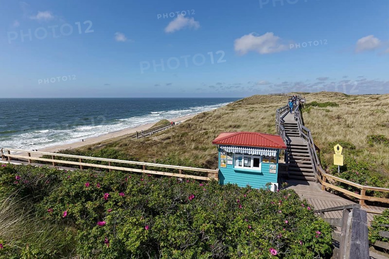 Beach and dune walkway on boardwalks