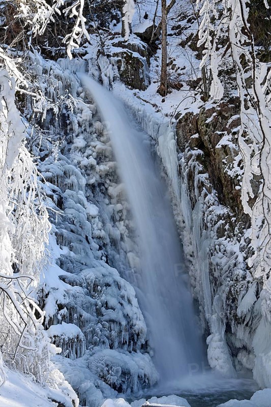 Iced waterfall
