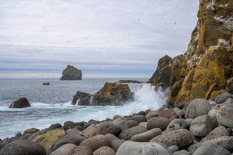 Cliffs and waves