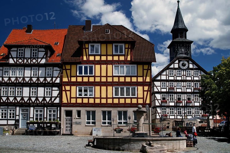Market square with fountain