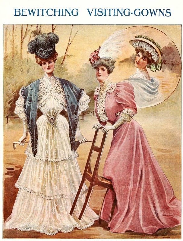Edwardian fashion plate circa 1910