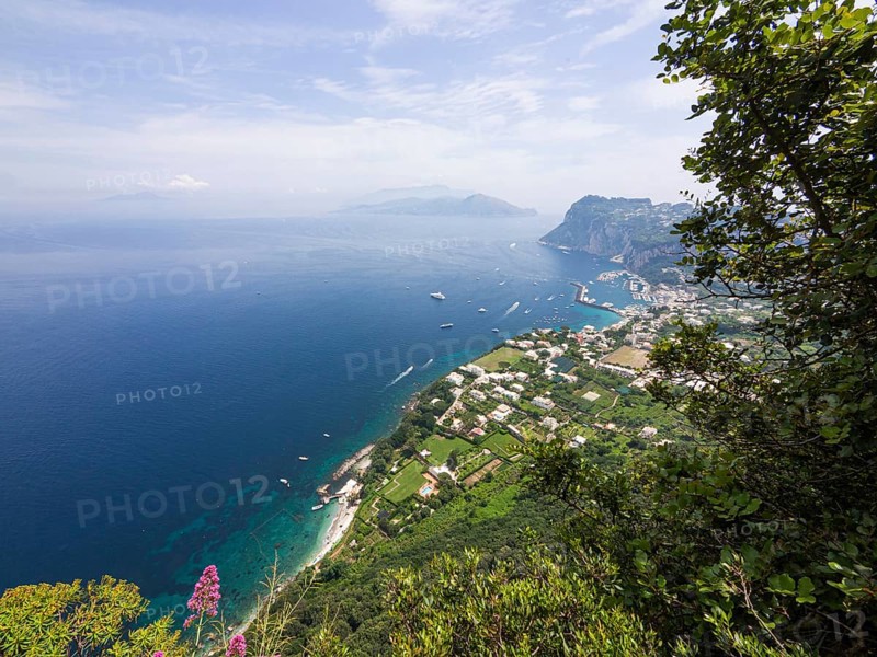 View of the coast and Marina Grande