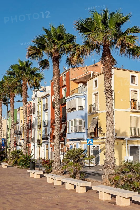Colorful beachfront houses