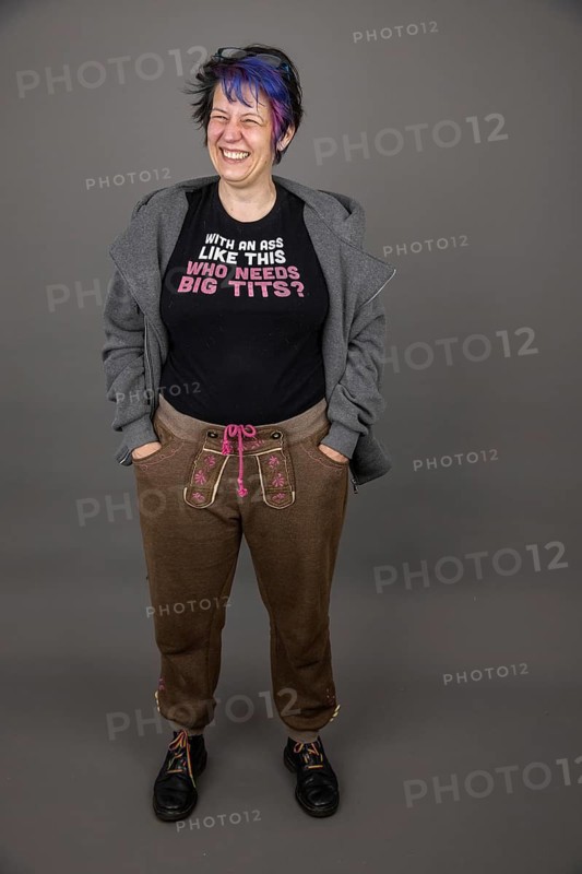 Woman with funny