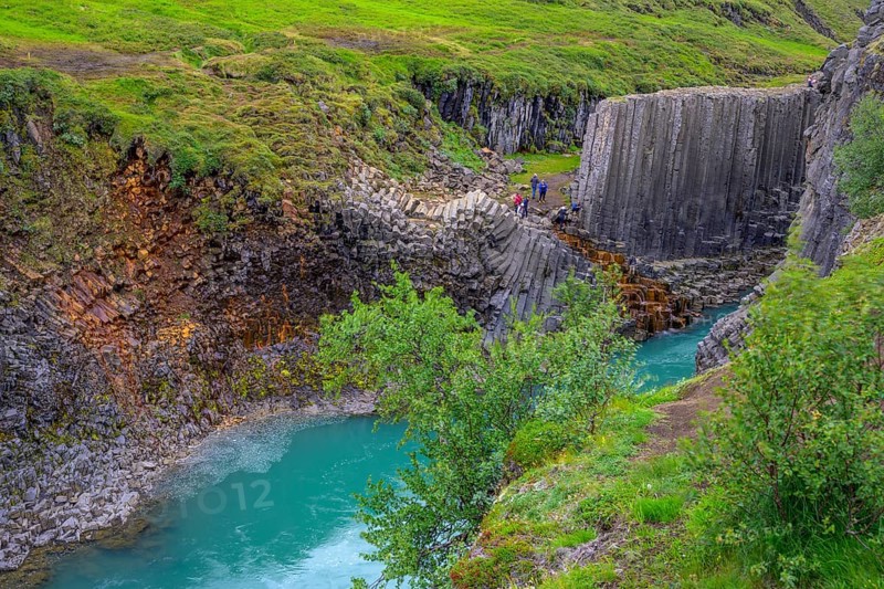 Stuolagil Canyon from the viewing platform