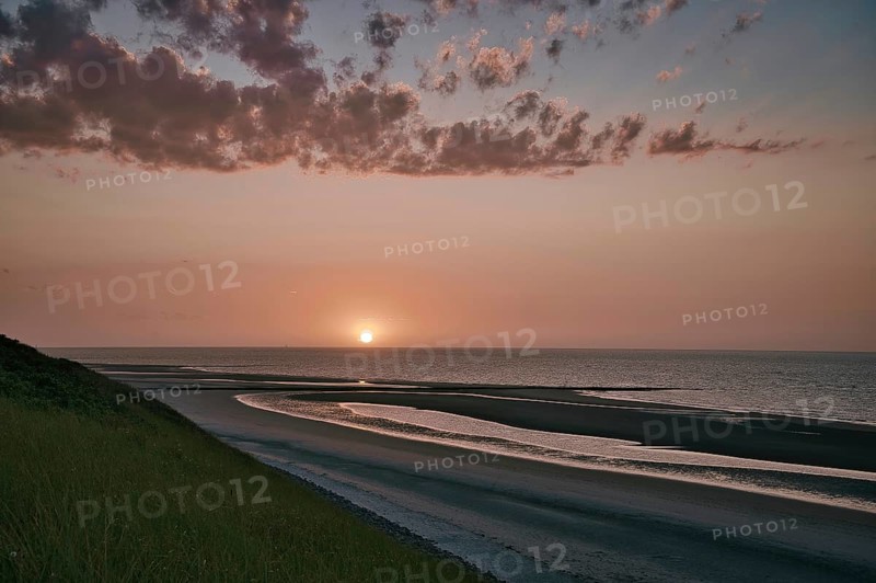 Dune and sunset at the North Beach