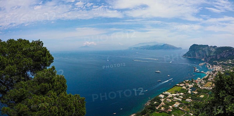 View of the coast and Marina Grande