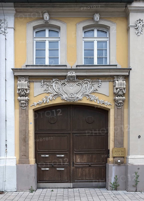 Historic entrance portal of a residential house