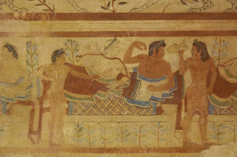 Tomba dei Leopardi Tomb with frescoes from the 5th century BC