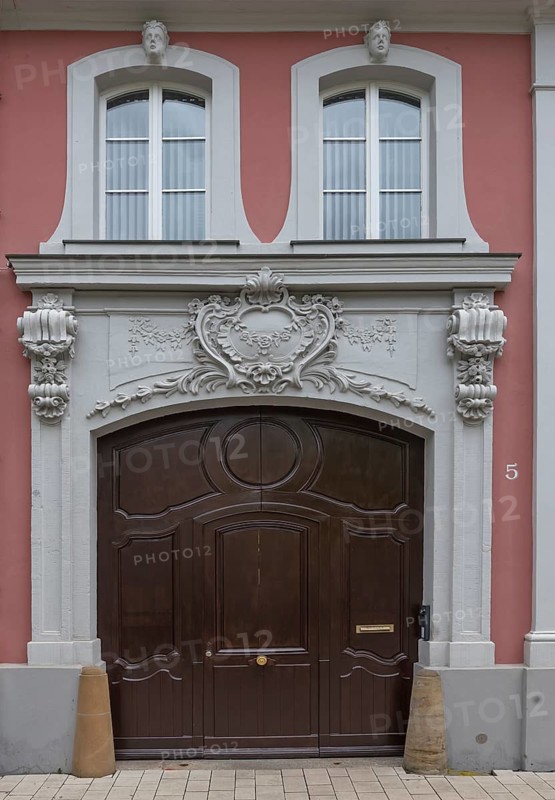 Historic entrance portal of a residential house