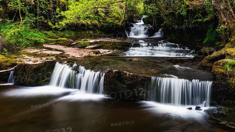 Little waterfall on the way to Blaen y Glyn Isaf Waterfall