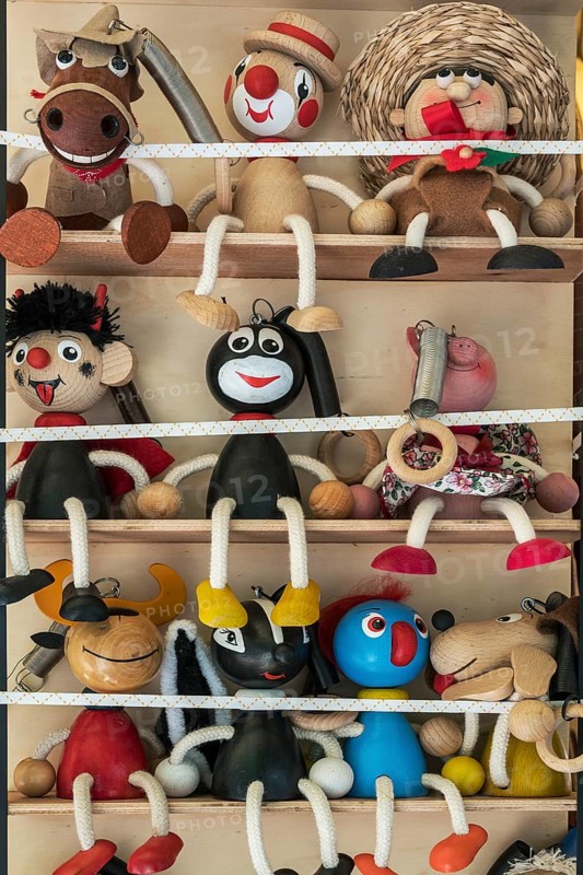 Funny wooden figures