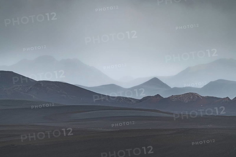Black lava desert