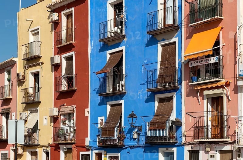 Colorful fishermen houses