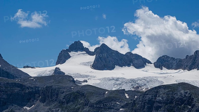 View to the Hallstatt Glacier and High Dachstein