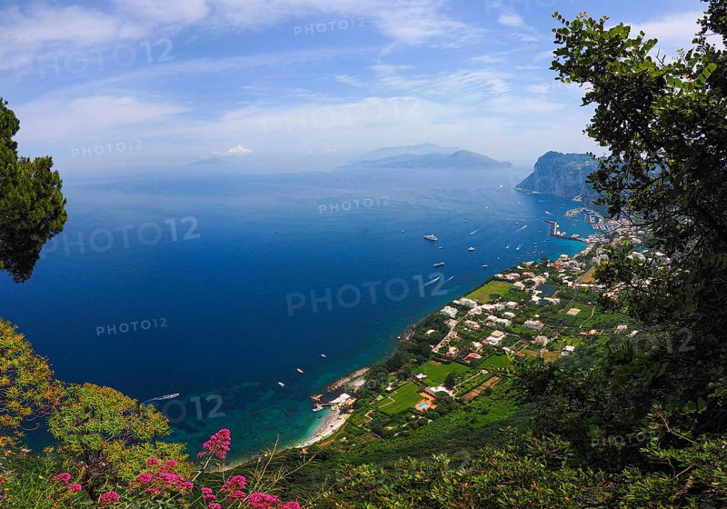 View of the coast and Marina Grande